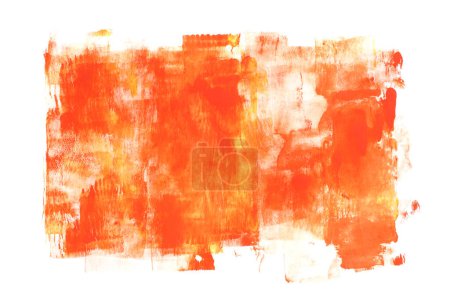 Téléchargez les photos : Huile texturée et enduit acrylique buvard toile mur de peinture. Résumé Jaune, couleur orange fond de coup de pinceau. - en image libre de droit