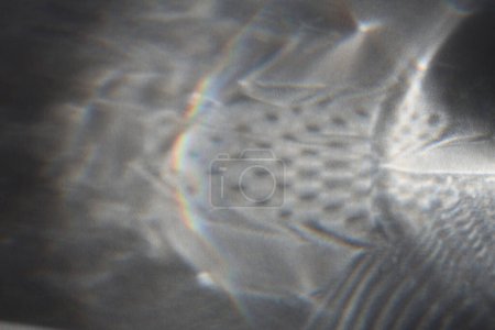 Photo for Blur Black and white grain texture wall with refraction. Light and shadow smoke soft focus abstract background. - Royalty Free Image