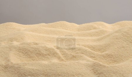 Photo for Wave beige sand background. Minimal empty display product presentation scene. - Royalty Free Image