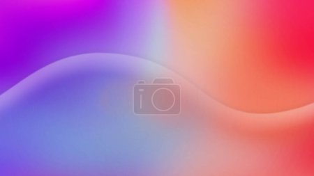 Photo for 3d rendering space fluid wave liquid neon dynamic magenta and blue gradient background for presentations. - Royalty Free Image