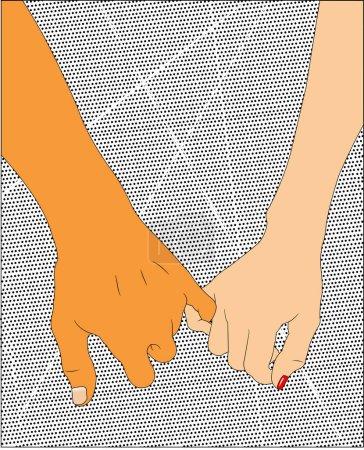 Téléchargez les photos : Interracial Couples mains en forme d'amour, et un amour intérieur - en image libre de droit