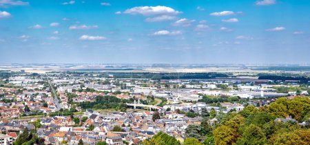 Laon in Picardie, France, city panorama