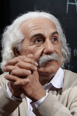 Photo for BUKOVEL, UKRAINE, OCTOBER 13, 2022: World-famous scientist, theoretical physicist, Nobel laureate, creator of theory of relativity, greatest and most influential physicist of all time Albert Einstein - Royalty Free Image