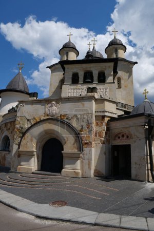 Photo for Zverinets Caves and Archangel Mykhail Monastery in the historical area Zverinets in Kyiv city, Ukraine. Caves of monastery are an archeological monument of national importance - Royalty Free Image