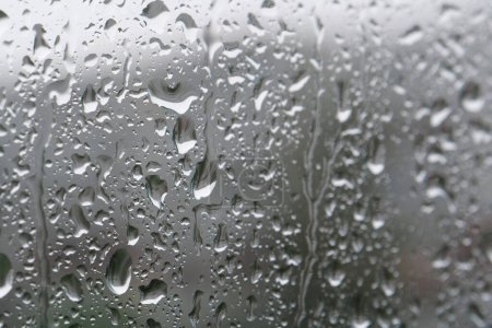 Photo for Raindrops on the window glass - Royalty Free Image
