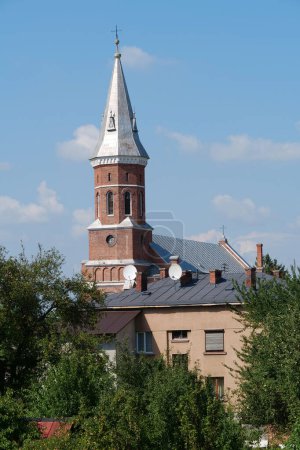 Téléchargez les photos : Saint Ignatius Loyola Roman catholic church in Kolomyia town, western Ukraine - en image libre de droit