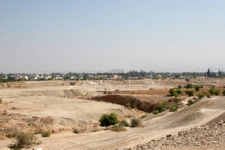 View of the ancient city of Jericho from the west, Jordan Valley, West Bank, Palestine, Israel