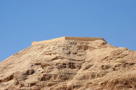 Mount of Temptation near the city of Jericho, Jordan Valley, West Bank, Palestine, Israel