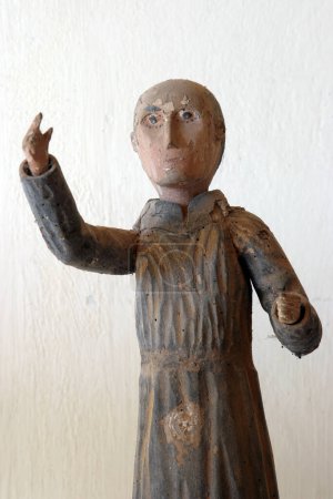 Saint Antoine de Padoue, statue dans l'église Notre-Dame de la Santé à Jadruhi, Croatie