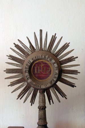 Monstrance in the Church of Our Lady of Health in Jadruhi, Croatia