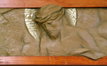 10th Stations of the Cross, Jesus is stripped of His garments, chapel in the Convent of the Franciscan Sisters of the Immaculate Conception in Zagreb, Croatia