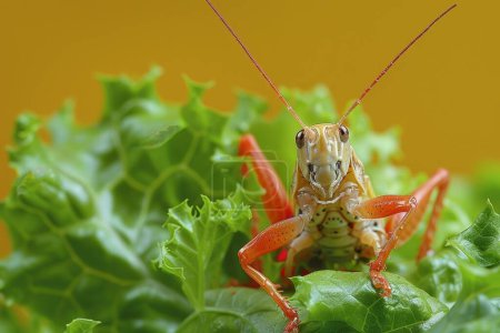 Kulinarischer Trick, skurriler Fake Bug im Salat, Aprilscherz.