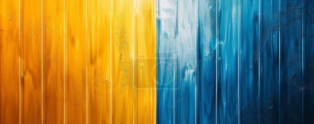 Schlanke und kühne abstrakte Tapeten, lebendige gelbe und blaue Streifen, minimalistisch und modern, für digitalen Hintergrund