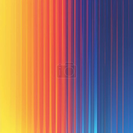Hipster and vibrant abstract illustration, smooth gradient with yellow and blue stripes, for creative banner