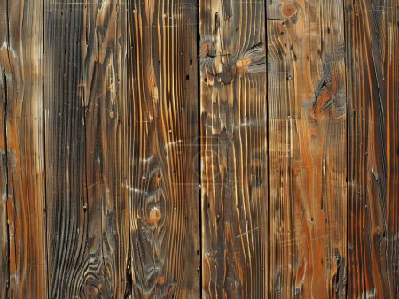 Photo for Detailed grains and variations in hardwood and softwood are showcased in a close-up of timber planks under natural light - Royalty Free Image