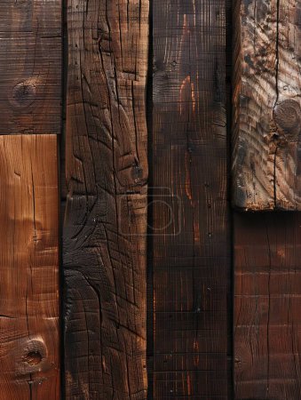 Focus on timber planks' textures, softwood versus hardwood contrast, and close-up tactile impressions