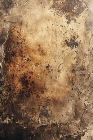 A vintage distressed parchment with classic motifs, aged sepia tones, and rustic charm, evokes nostalgia