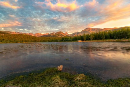 Photo for Colorful sunrise in the Indian Peak Wilderness on the Brainard Lake Recreation Area - Royalty Free Image