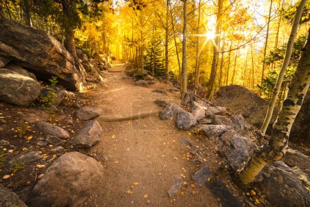 Photo for Rocky Mountain National Park Fall hike - such a beautiful place to visit the autumn trails - Royalty Free Image