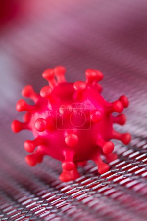Photo for Virus cells in infected, Pandemic medical health - Royalty Free Image