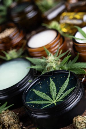 Photo for Cannabis and medical cbd oil - Royalty Free Image