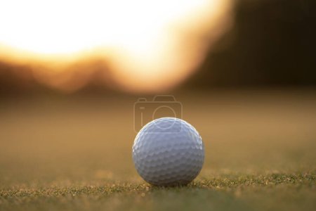Photo for Golf ball on tee - Royalty Free Image