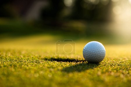 Téléchargez les photos : Balle de golf dans l'herbe. - en image libre de droit