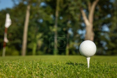 Téléchargez les photos : Balle de golf avec Tee - en image libre de droit
