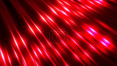 Téléchargez les photos : Red metallic background, shiny striped 3D metal abstract background, technology lustrous 3D render illustration. - en image libre de droit