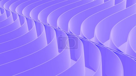Foto de Fondo de patrón de rayas púrpura, diseño de líneas 3d, fondo mínimo abstracto para la presentación de negocios ilustración de renderizado 3d. - Imagen libre de derechos