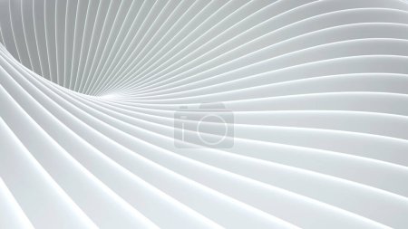 Foto de Fondo de patrón de rayas blancas, diseño de líneas 3d, fondo gris blanco mínimo abstracto para la presentación de negocios ilustración de renderizado 3d - Imagen libre de derechos