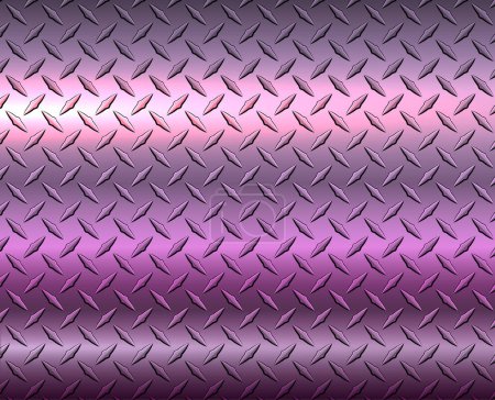 Téléchargez les illustrations : Metallic purple diamond steel metal sheet texture background, vector illustration. - en licence libre de droit