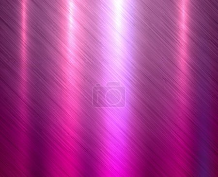 Ilustración de Fondo de textura rosa púrpura de metal, patrón de placa de textura metálica cepillada, ilustración vectorial. - Imagen libre de derechos