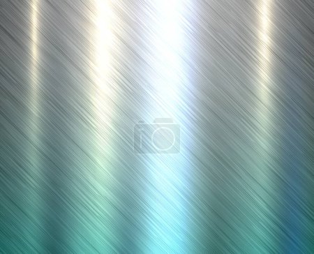 Illustration for Metal silver blue texture background, brushed metallic texture plate pattern, multicolored vector illustration. - Royalty Free Image
