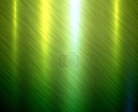 Ilustración de Fondo de textura verde metal, patrón de placa de textura metálica cepillada, ilustración vectorial multicolor. - Imagen libre de derechos