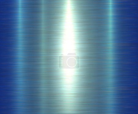 Illustration for Metal texture chrome blue, shiny brushed metallic pattern background, vector illustration. - Royalty Free Image