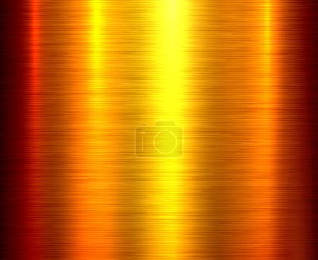 Illustration for Metal gold texture background, brushed metal texture plate pattern, shiny metallic texture vector illustration. - Royalty Free Image