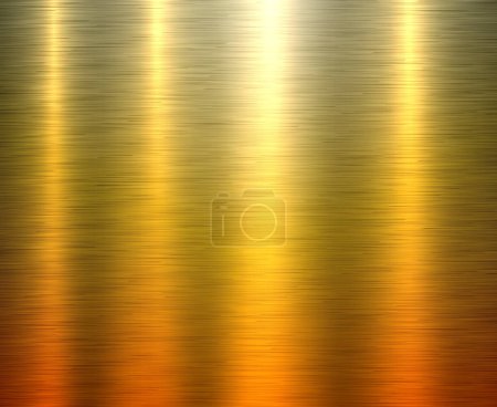 Illustration for Metal gold steel background, brushed metallic texture plate pattern, vector illustration. - Royalty Free Image