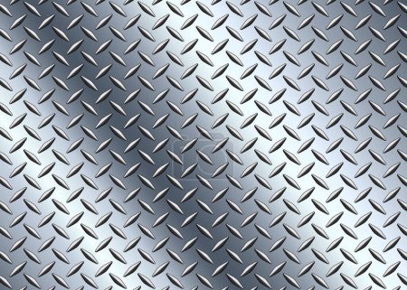 Illustration for Stainless steel texture metallic, diamond pattern metal sheet texture background, vector illustration. - Royalty Free Image
