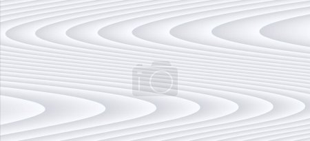 Téléchargez les photos : Fond de motif rayé blanc, conception de lignes 3d, abstrait fond gris blanc minimal pour la présentation d'entreprise illustration vectorielle 3d. - en image libre de droit