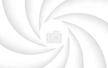 Illustration for Background with camera lens shutter,  white gray abstract technology design, vector illustration. - Royalty Free Image