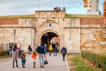 Photo for 02 December 2023, Belgrade, Serbia: Kalemegdan Fortress, a beloved destination where people gather to explore Serbia's ancient history and architecture. - Royalty Free Image