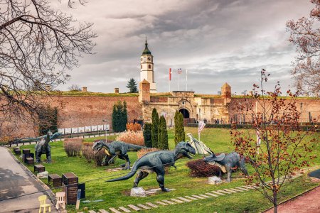 Photo for 02 December 2023, Belgrade, Serbia: Iconic Kalemegdan: Belgrade's historic fortress and dinosaur amusement park - Royalty Free Image