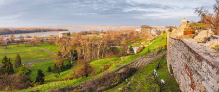 Iconic Kalemegdan - Belgrade's historic fortress, epitomizing the city's charming above view