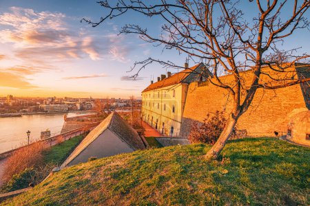 grandeur of Petrovaradin Palace in Novi Sad, a historic fortress adorned with vibrant gardens, attracting tourists