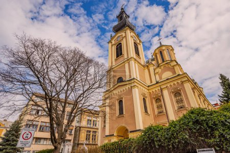 Téléchargez les photos : 15 mars 2024, Sarajevo, Bosnie-Herzégovine : Cathédrale Theotokos : monument religieux de Sarajevo. - en image libre de droit