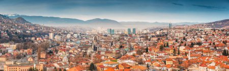 Aerial views of Sarajevo reveal a tapestry of history and modernity, inviting visitors to embark on a journey through its storied streets and landmarks.