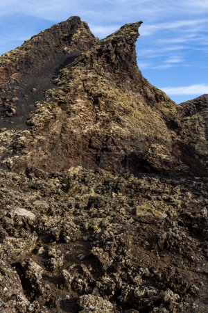 Cuervo volcano (Caldera de los Cuervos). Lanzarote, Canary Islands, Spain, Europe