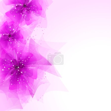 Photo for Vector background with pastel flowers - Royalty Free Image