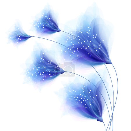Photo for Vector background with delicate flowers - Royalty Free Image
